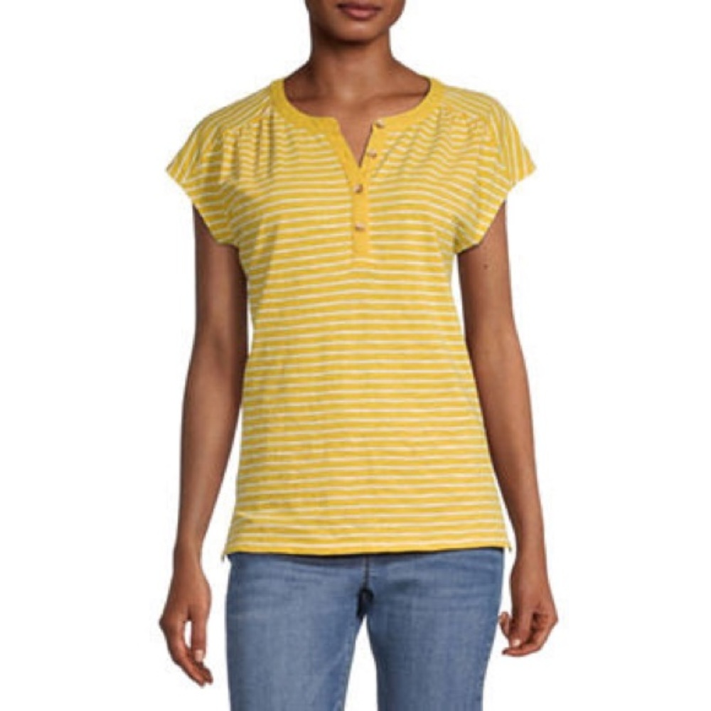 St John’s Bay Women’s Henley short sleeve
